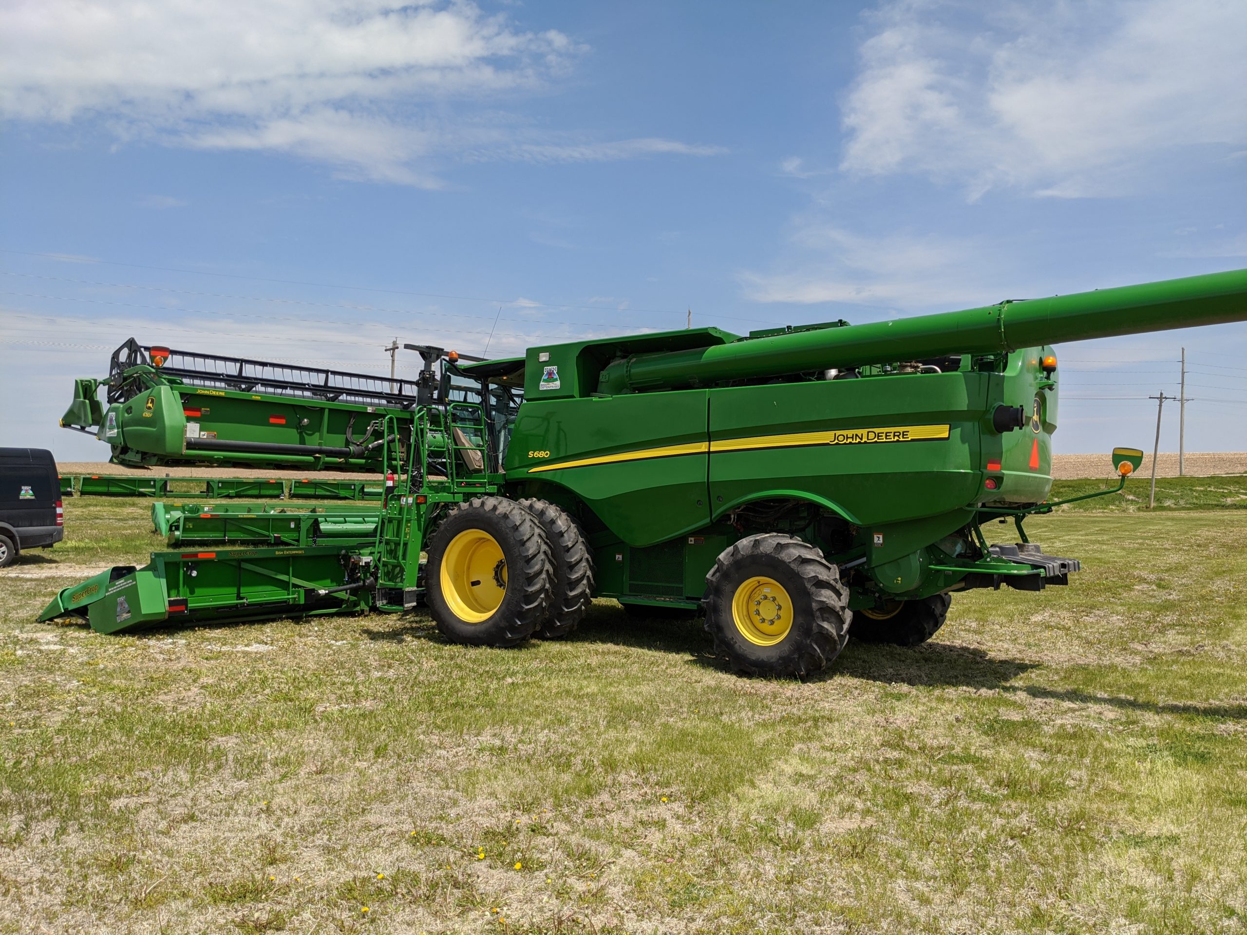 Double Cut Hemp Harvest Combine | Hemp Combine | SuperCrop Header | Hemp Harvester