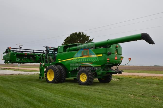 Bish Double Cut Combine for Hemp, Hemp Combine, SuperCrop Header